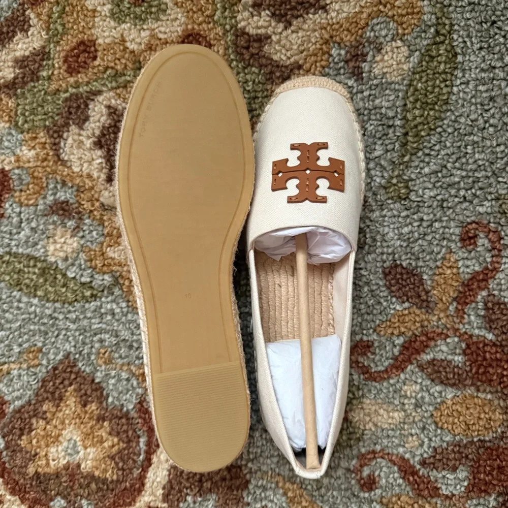 Tory Burch Brown and Cream Espadrilles - Picture 2 of 2